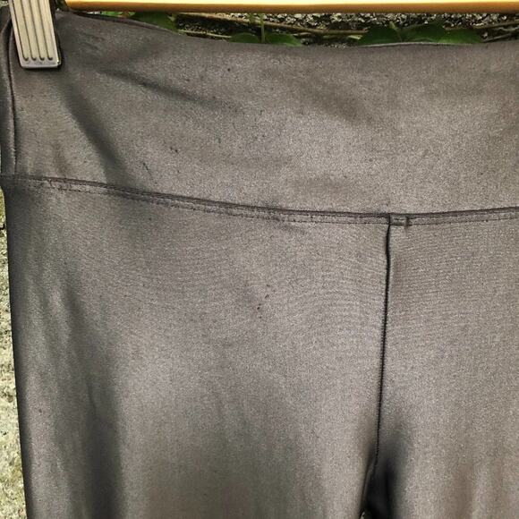 Koral Leggings Lustrous Midrise Silver Grey Crop Infinity Stretchy Small - Picture 5 of 7